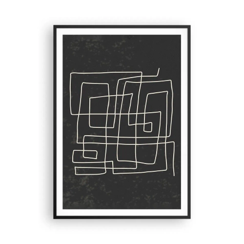 Poster in cornice nera - Non è così semplice - 70x100 cm