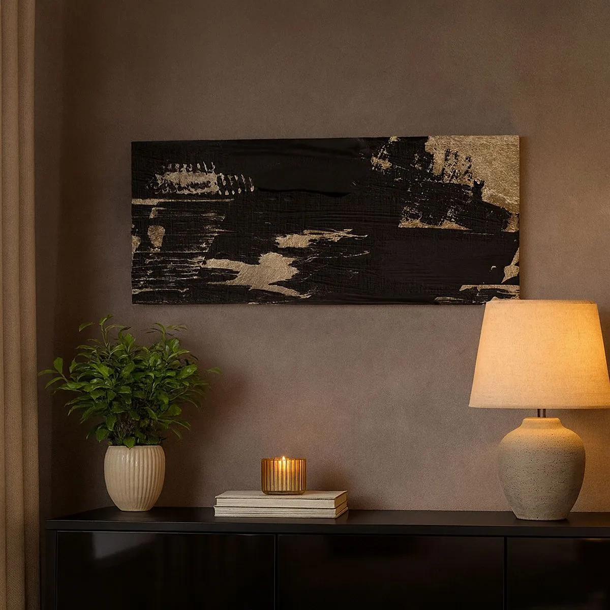 Quadro su tela - Stampe su Tela - Tracce del contatto - 100x40 cm