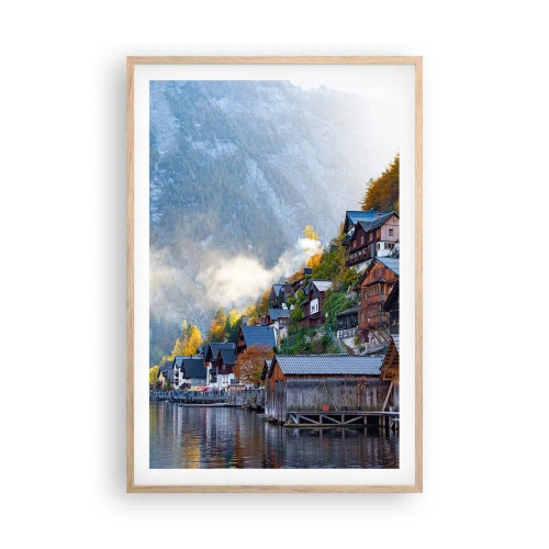 Poster in cornice rovere chiaro - Atmosfera alpina - 61x91 cm