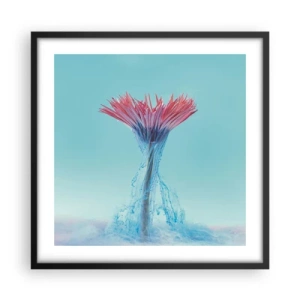 Poster in cornice nera - L'abbraccio che ravviva - 50x50 cm