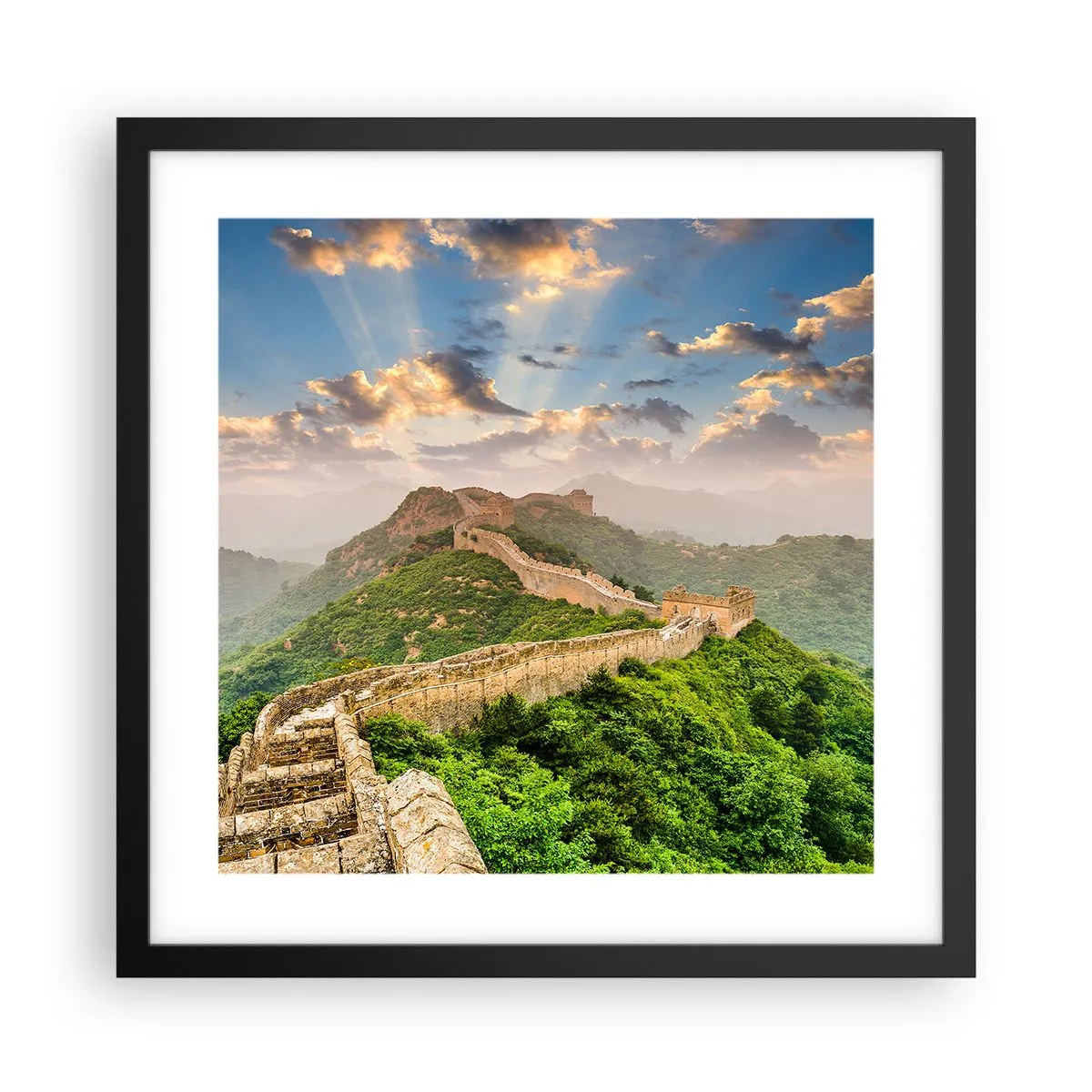 Poster in cornice nera - La grandezza che non passa mai - 40x40 cm