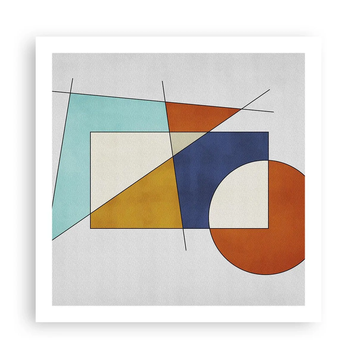 Poster - Astrazione: gioco modernista - 60x60 cm