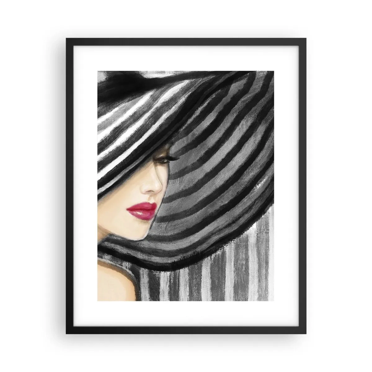 Poster in cornice nera - Dove trovarti? - 40x50 cm