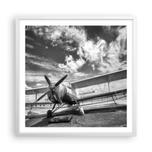 Poster in cornice bianca - Non vedo l'ora! - 60x60 cm