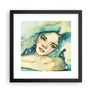 Poster in cornice nera - Am I blue? - 30x30 cm