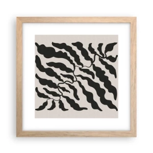 Poster in cornice rovere chiaro - La natura del quadrato - 30x30 cm