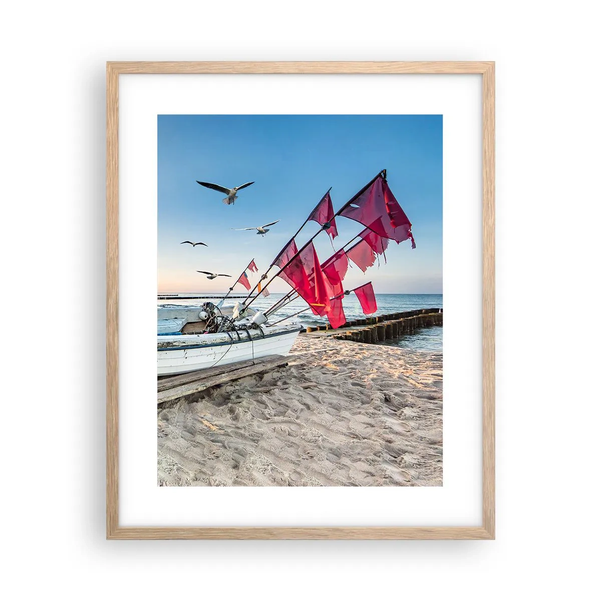 Poster in cornice rovere chiaro - Meritato riposo - 40x50 cm