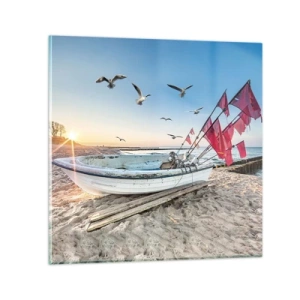 Quadro su vetro - Meritato riposo - 60x60 cm