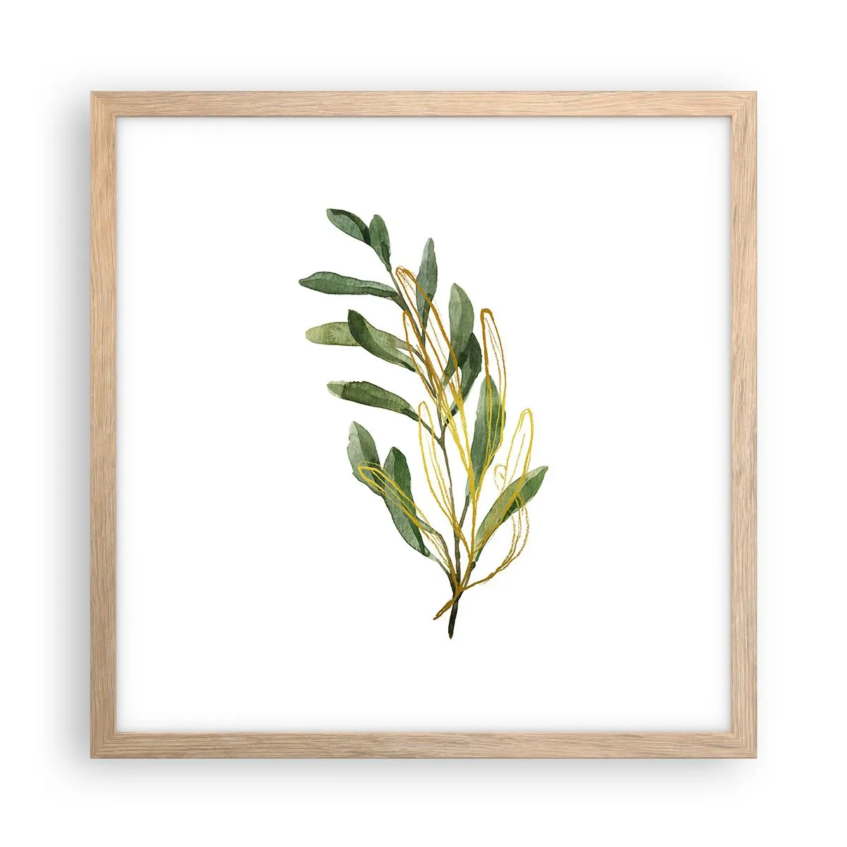 Poster in cornice rovere chiaro - Tutto ciò che è buono - 40x40 cm