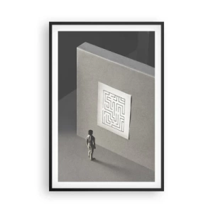 Poster in cornice nera - Ma dove mi trovo? - 61x91 cm