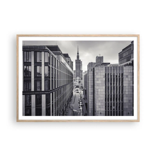 Poster in cornice rovere chiaro - La valle di Varsavia - 100x70 cm