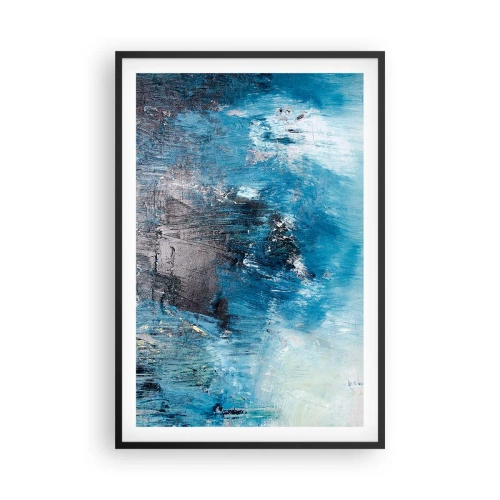 Poster in cornice nera - Rapsodia blu - 61x91 cm