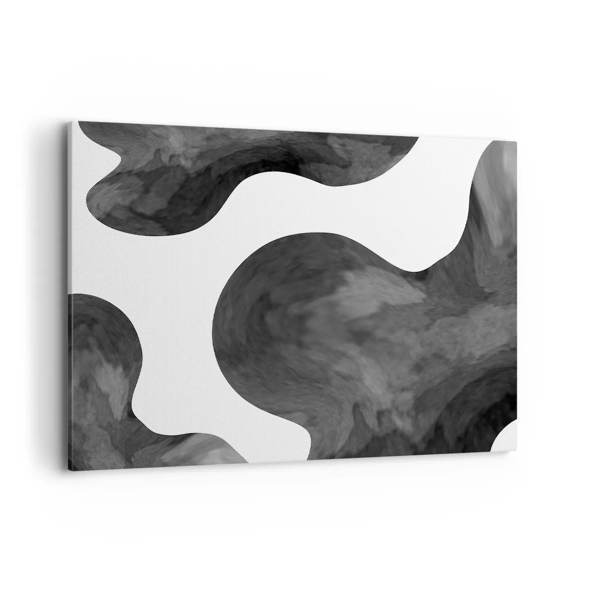 Quadro su tela - Stampe su Tela - Motivo astratto nei toni del grigio e del bianco - 120x80cm - Via Lattea - Decorazione murale moderna per soggiorno e camera da letto ARTTOR