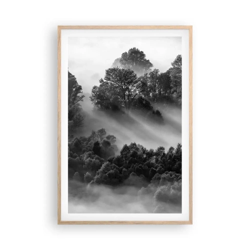 Poster in cornice rovere chiaro - Risveglio dal sonno - 61x91 cm