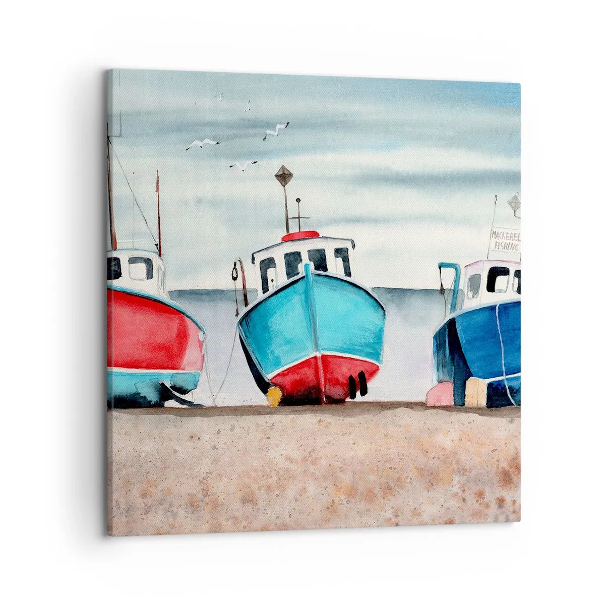 Quadro su tela - Stampe su Tela - Pronte alla pesca - 50x50 cm