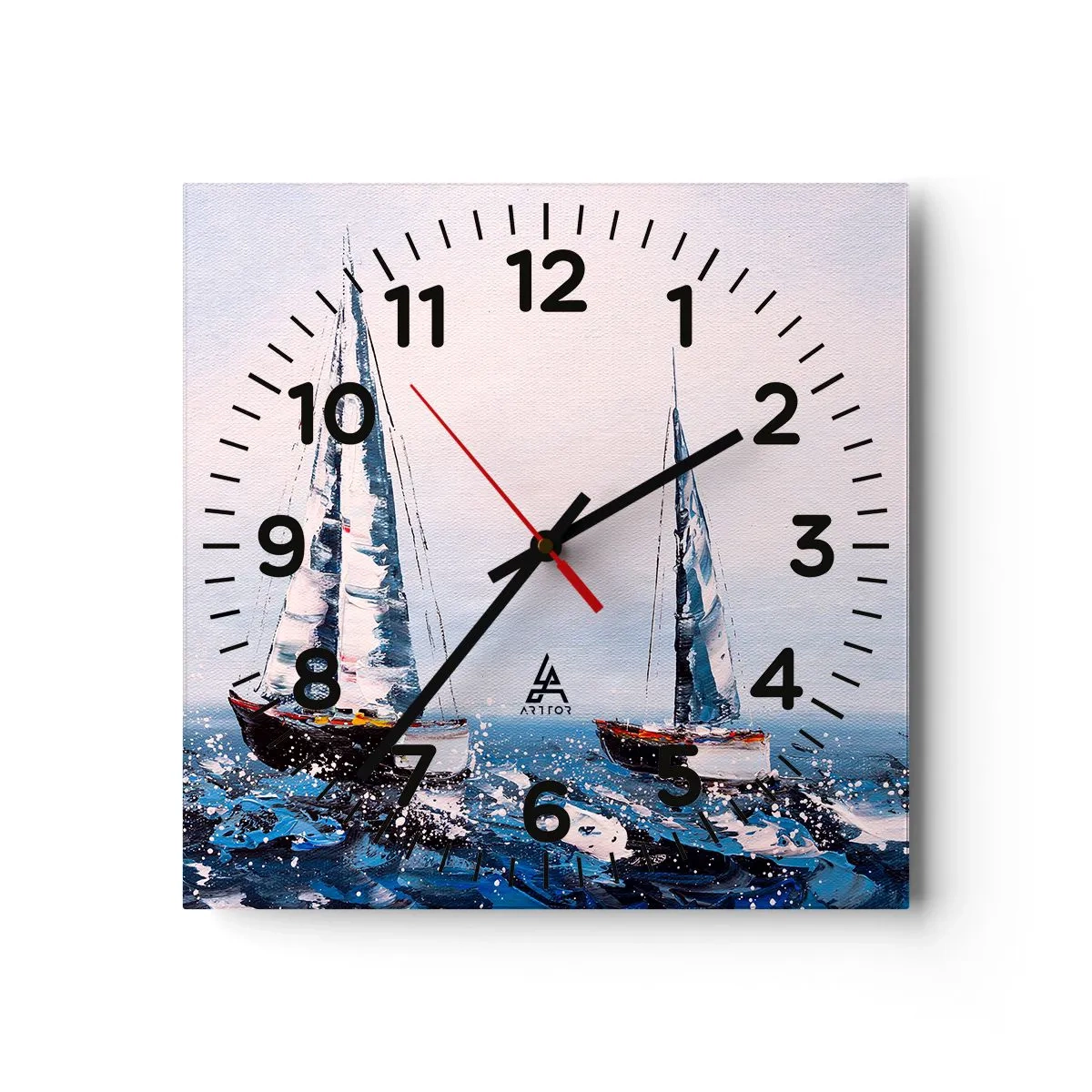 Orologio da parete - Orologio in Vetro - Fratellanza nel vento - 30x30 cm