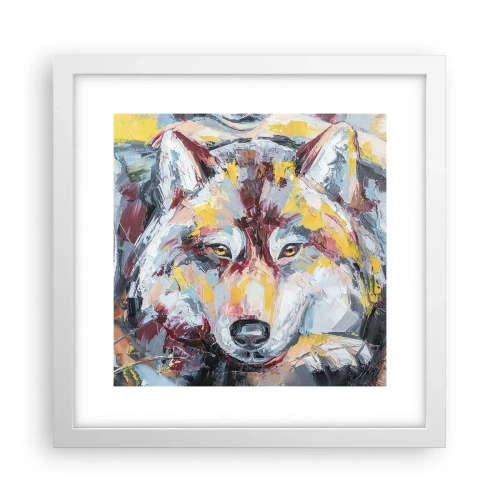 Poster in cornice bianca - Pace tra i suoi - 30x30 cm