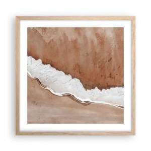 Poster in cornice rovere chiaro - Nei colori della terra - 50x50 cm