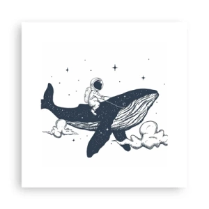 Poster - Avventura nello spazio - 30x30 cm