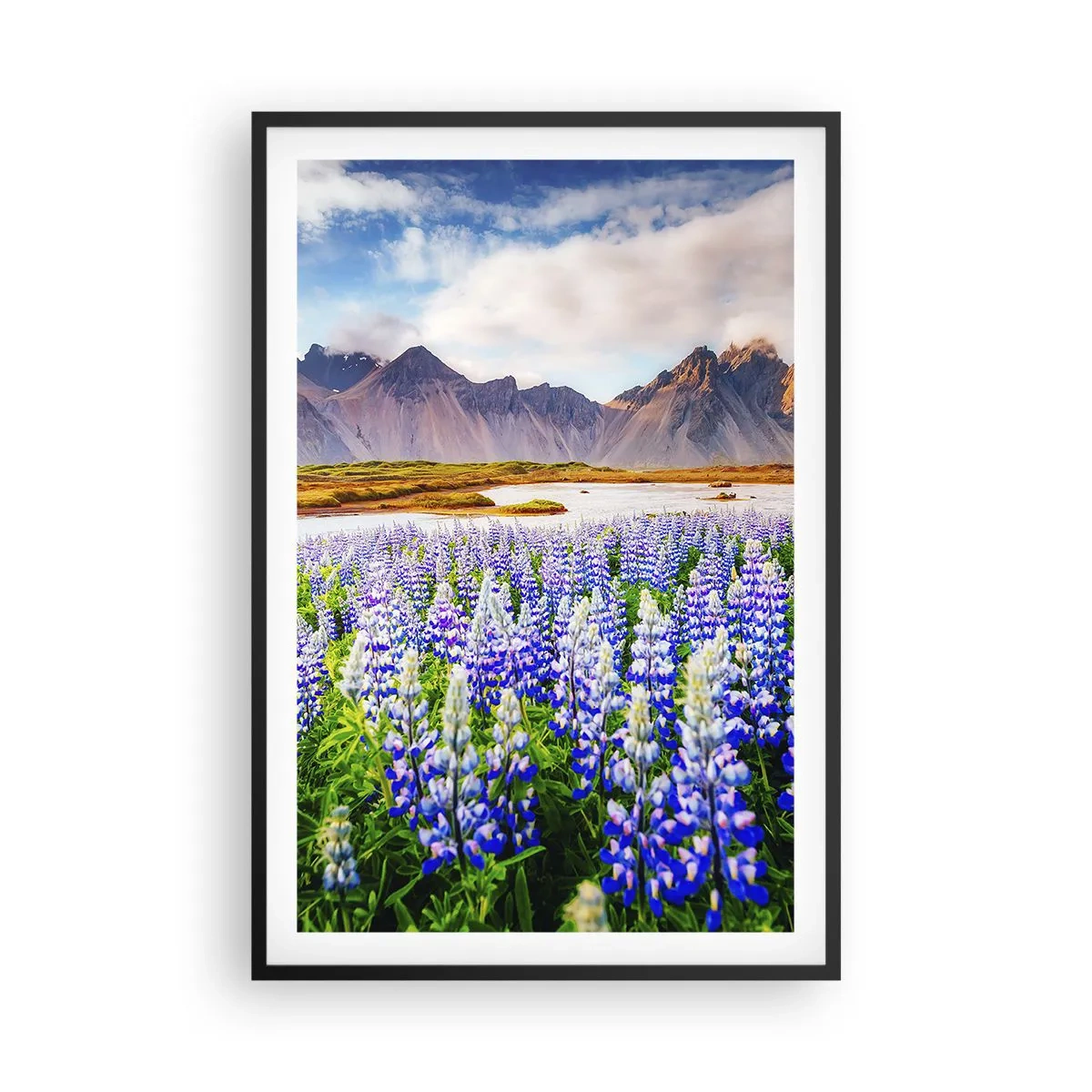 Poster in cornice nera - Forza e asprezza accanto alla mitezza - 61x91 cm