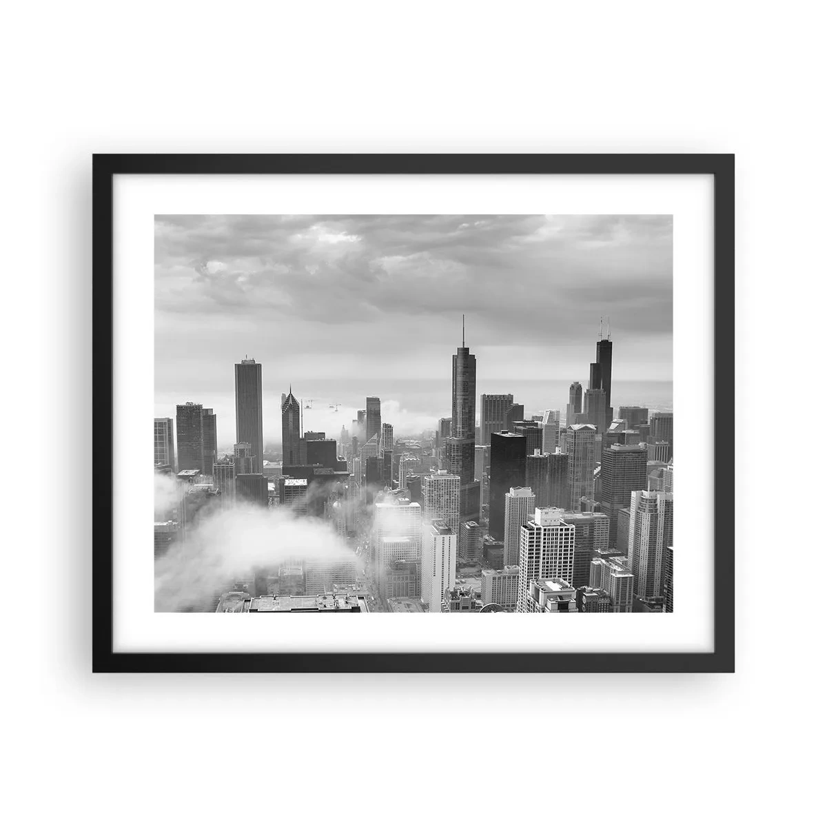 Poster in cornice nera - Paesaggio americano - 50x40 cm