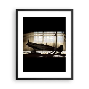 Poster in cornice nera - Il riposo del guerriero - 40x50 cm