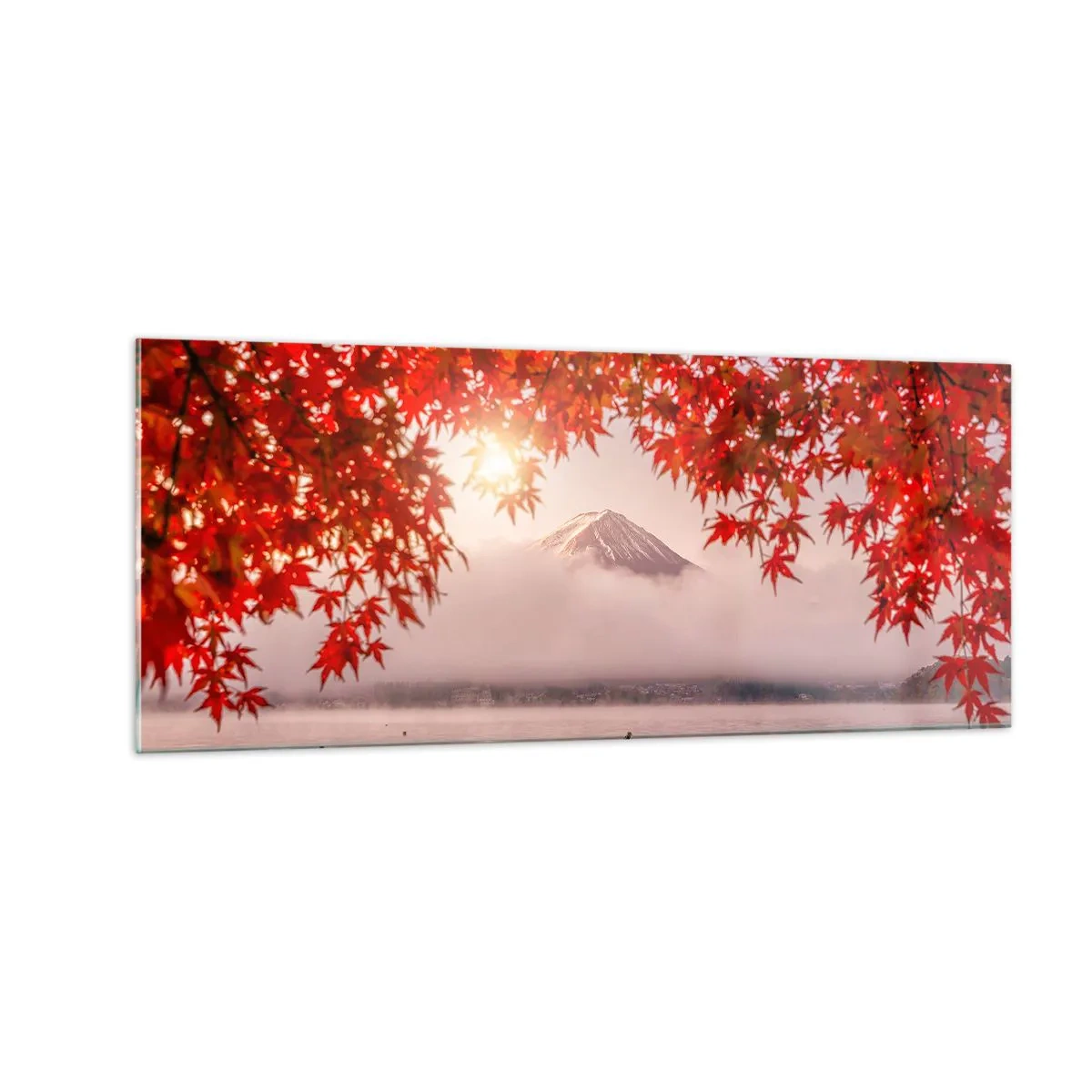 Quadro su vetro - Nell'atmosfera del Giappone - 100x40 cm