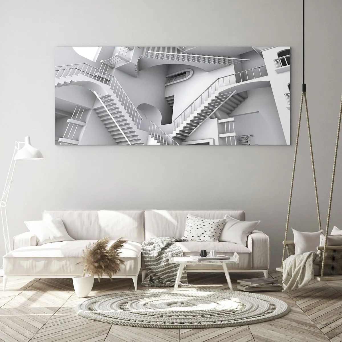 Quadro su vetro - Il paradosso dello spazio - 100x40 cm