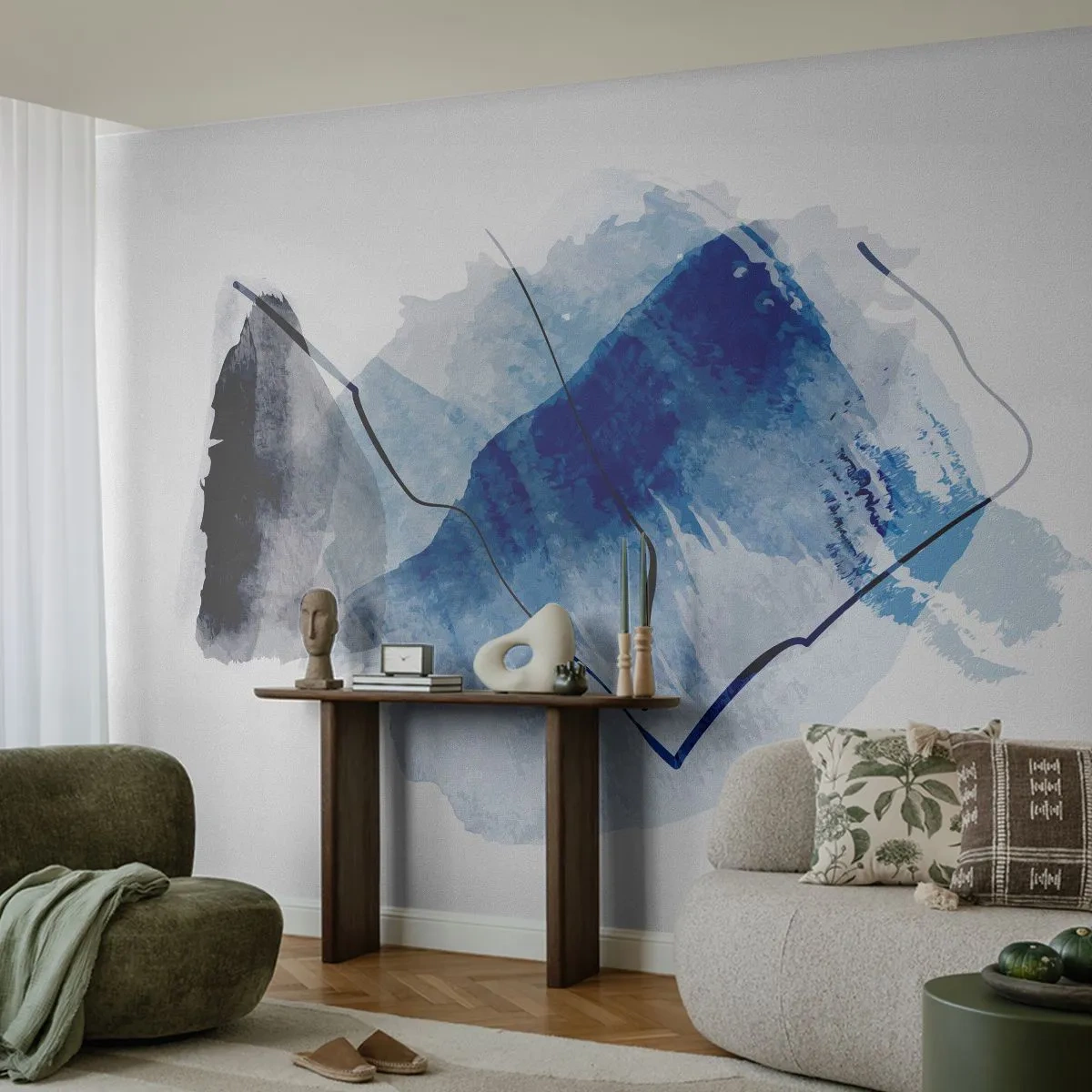 Fotomurali Premium Canvas - Monte di ghiaccio - Astrazione, Pezzo, Arte Moderna - 150x105 cm