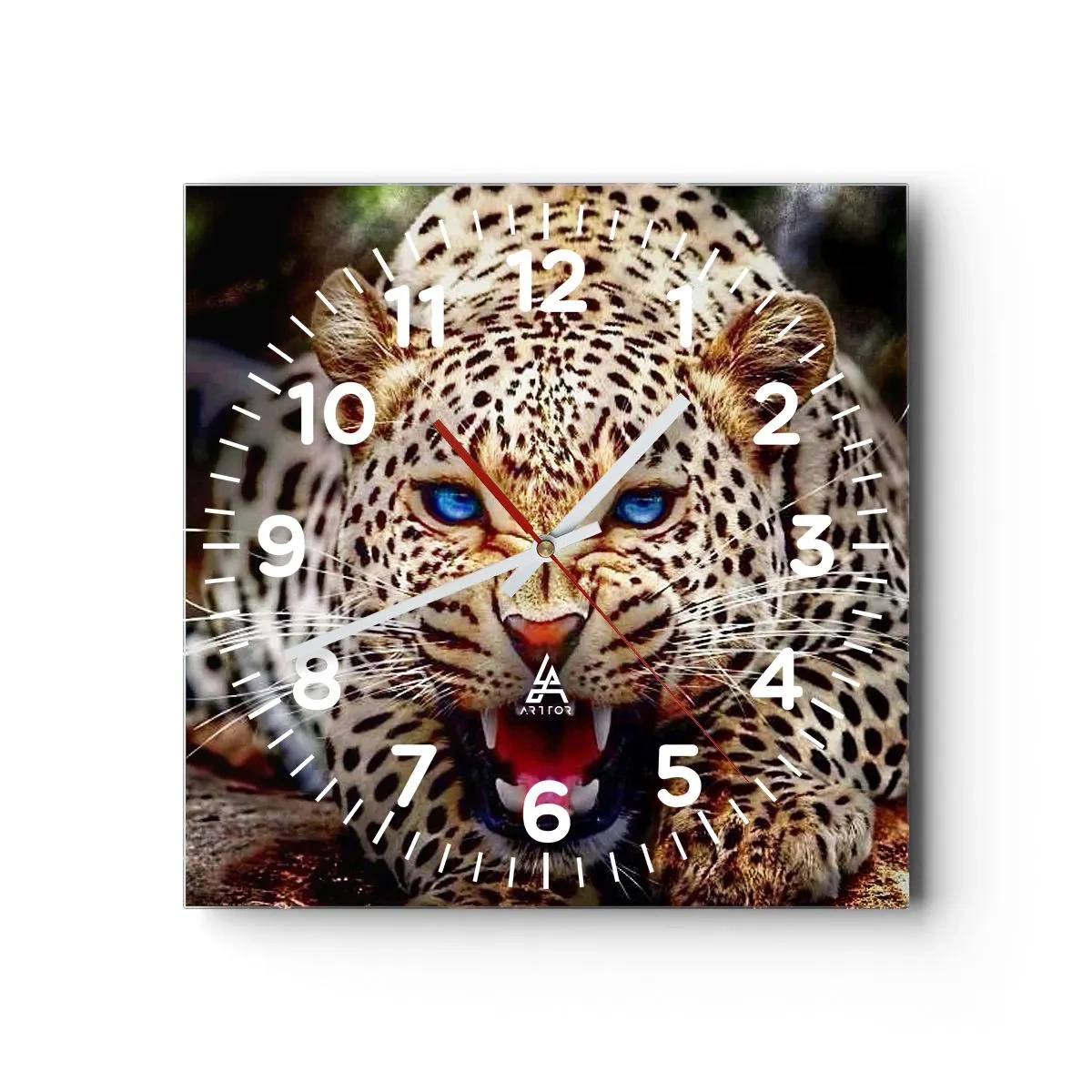 Orologio da parete - Orologio in Vetro - La rabbia non rovina la bellezza - 30x30 cm