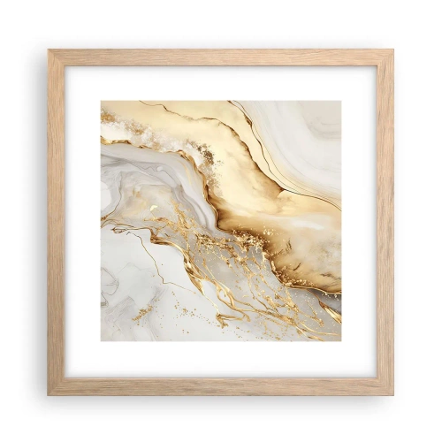 Poster in cornice rovere chiaro - Astrazione: bellezza e bontà - 30x30 cm