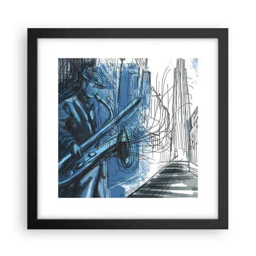 Poster in cornice nera - Rapsodia urbana - 30x30 cm