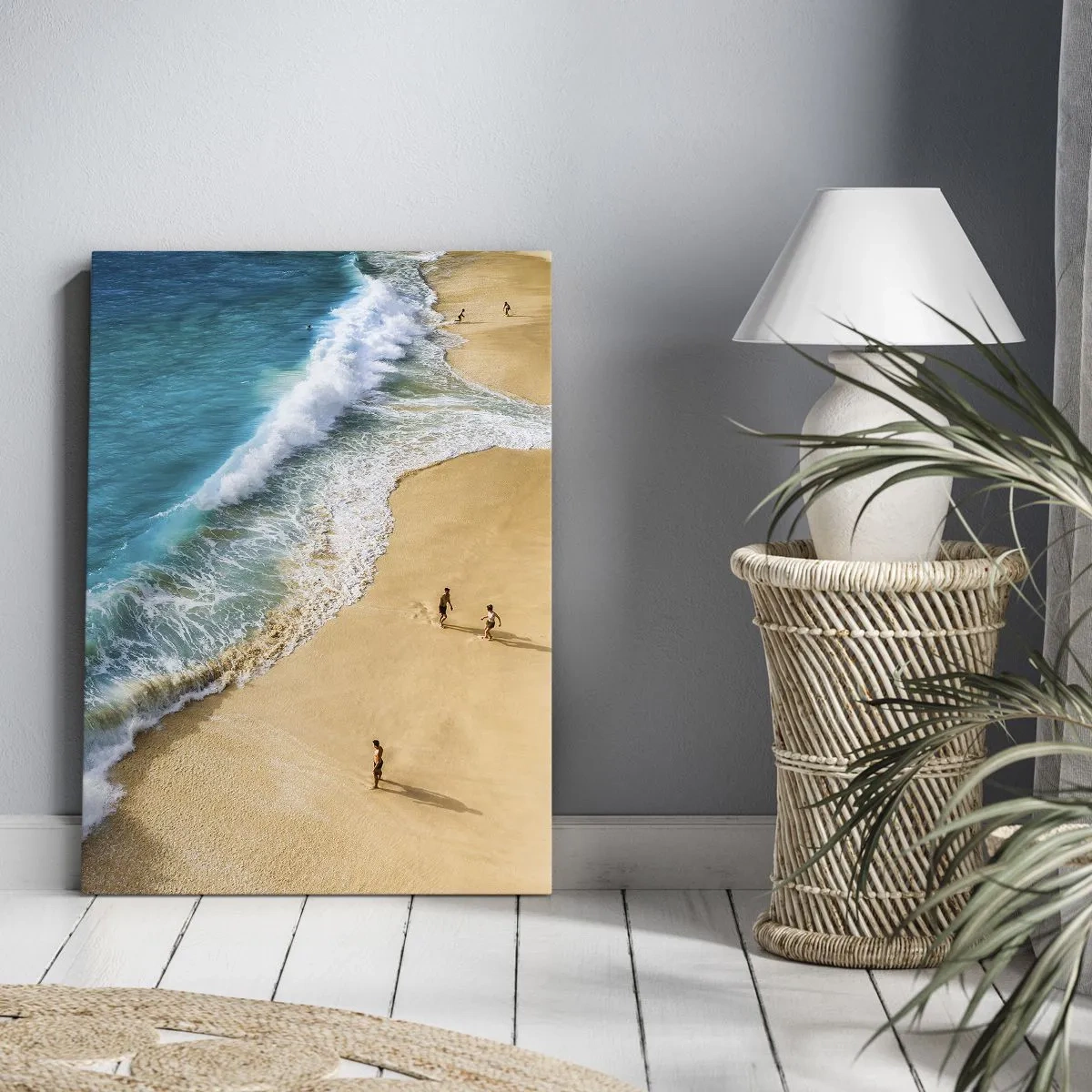 Quadro su tela - Stampe su Tela - E poi il sole, la spiaggia... - 65x120 cm