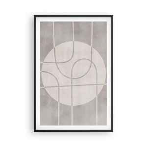Poster in cornice nera - Tondo e dritto - 61x91 cm