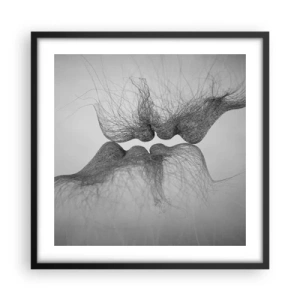Poster in cornice nera - Il bacio del vento - 50x50 cm