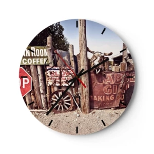 Orologio da parete - Orologio in Vetro - E il tempo si è fermato - 40x40 cm