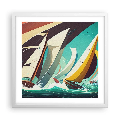 Poster in cornice bianca - Compagne degli elementi - 50x50 cm