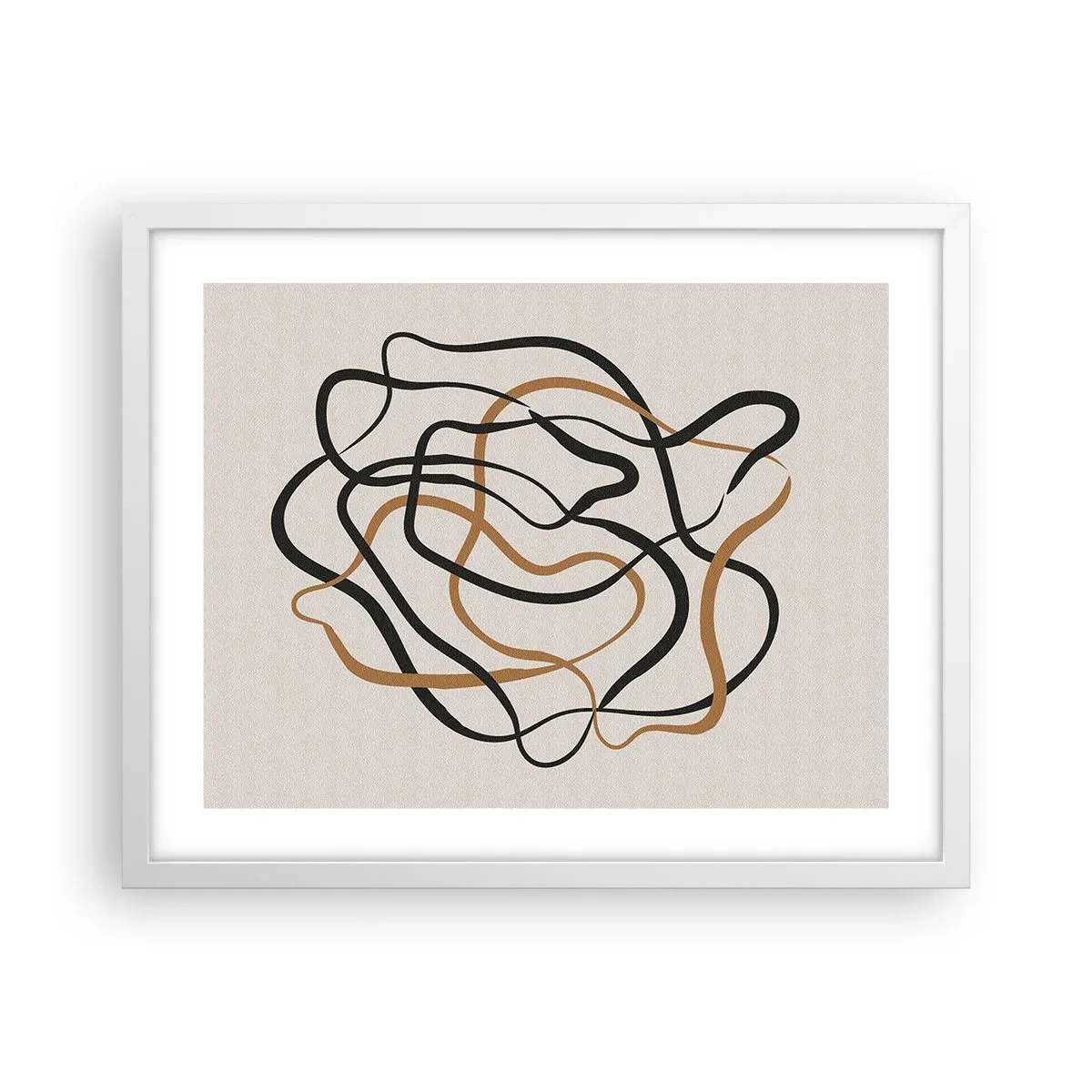 Poster in cornice bianca - Tutto è andato storto - 50x40 cm