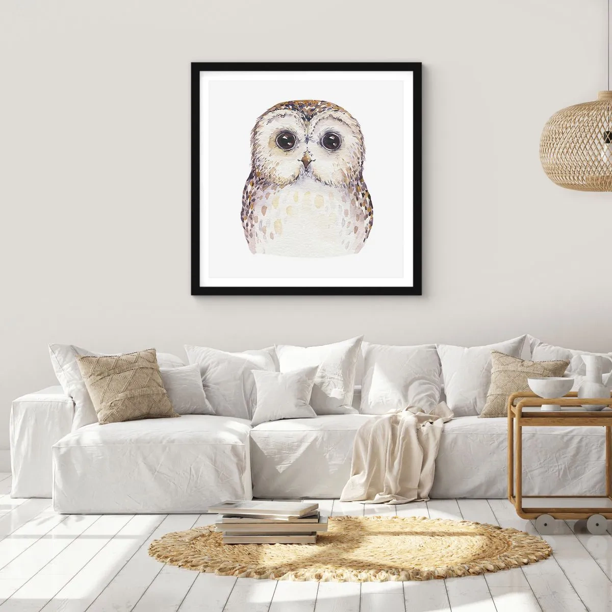 Poster in cornice nera - Guardami negli occhi - 60x60 cm