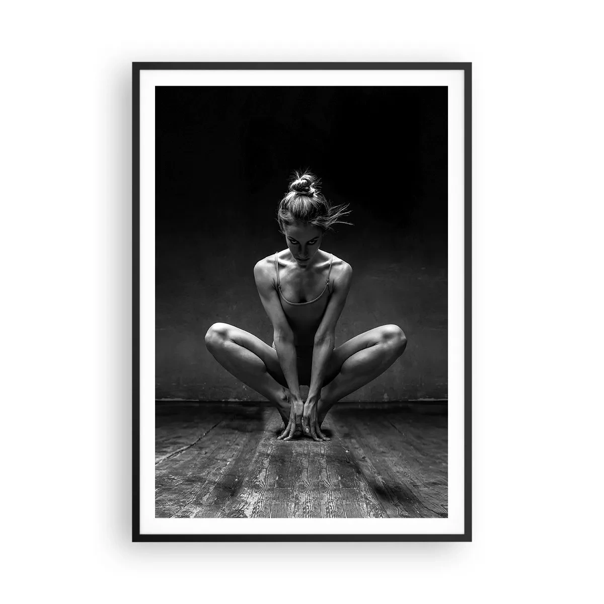 Poster in cornice nera - La concentrazione dell'energia della danza - 70x100 cm
