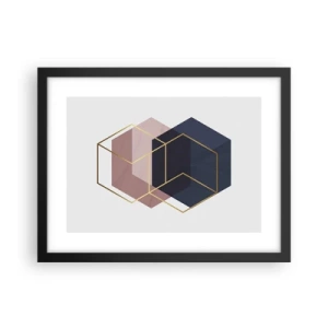 Poster in cornice nera - La forza della semplicità - 40x30 cm