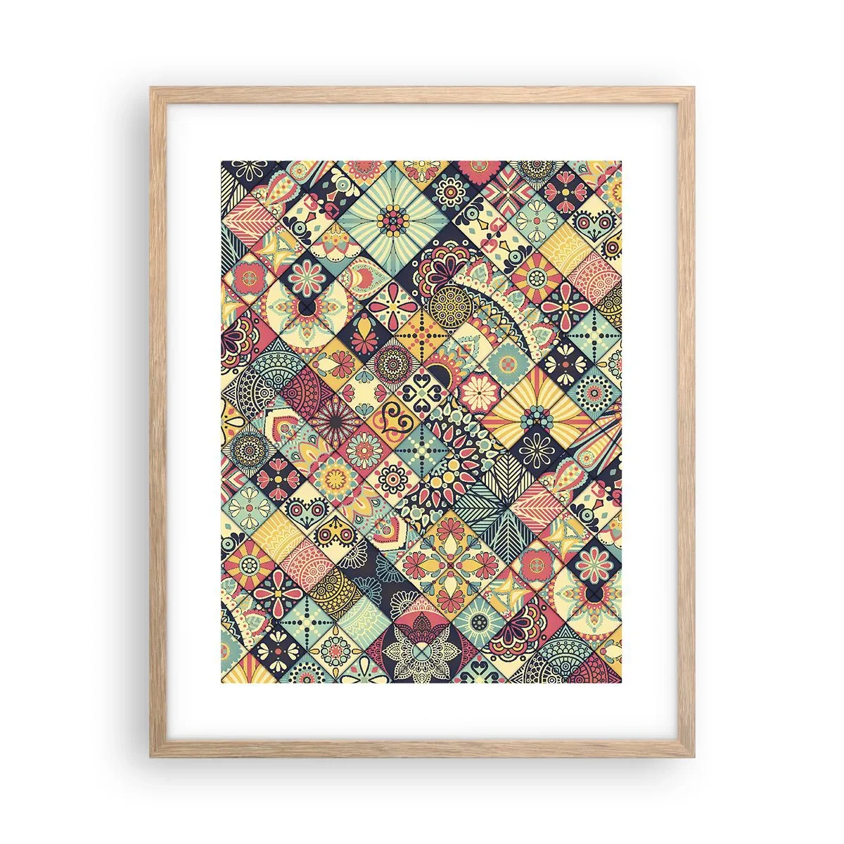 Poster in cornice rovere chiaro - L'atmosfera del Marocco - 40x50 cm