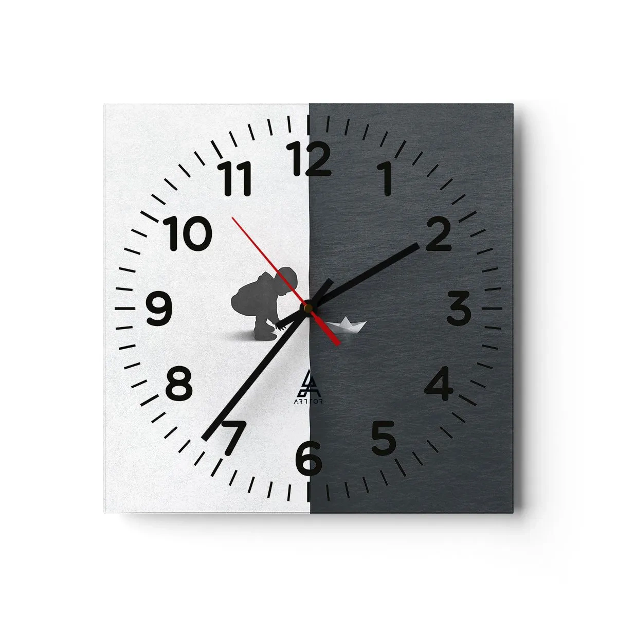 Orologio da parete - Orologio in Vetro - La grande spedizione - 40x40 cm