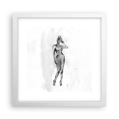 Poster in cornice bianca - Studio di ideale di bellezza - 30x30 cm