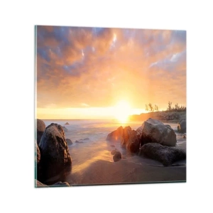 Quadro su vetro - La luminosa brezza della sera - 30x30 cm