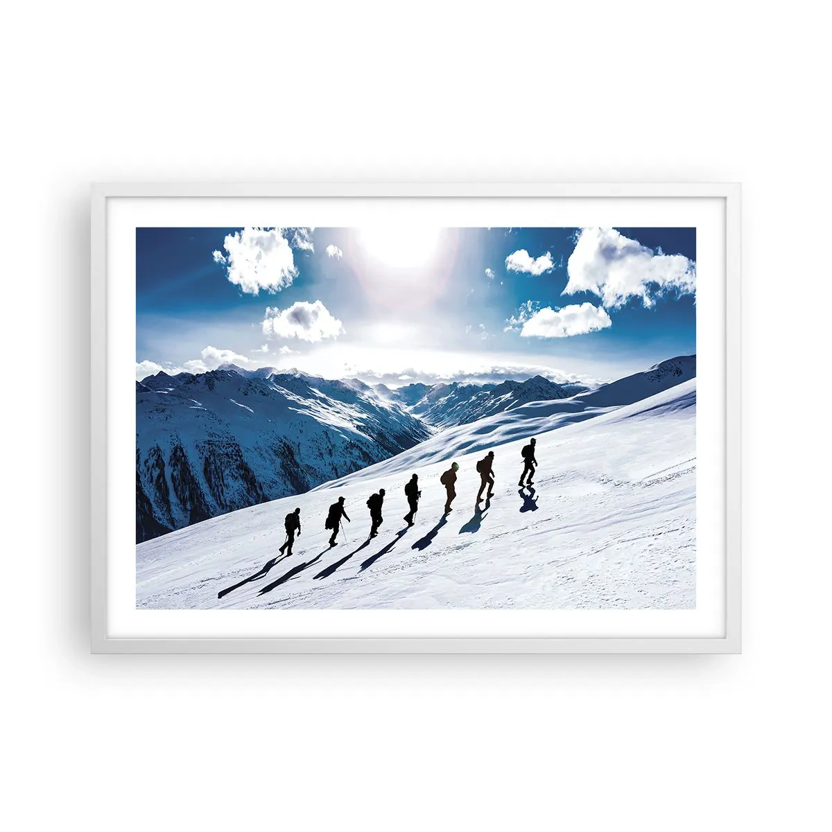 Poster in cornice bianca - La squadra dei conquistatori - 70x50 cm
