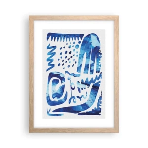 Poster in cornice rovere chiaro - Ritorno alle radici - 30x40 cm