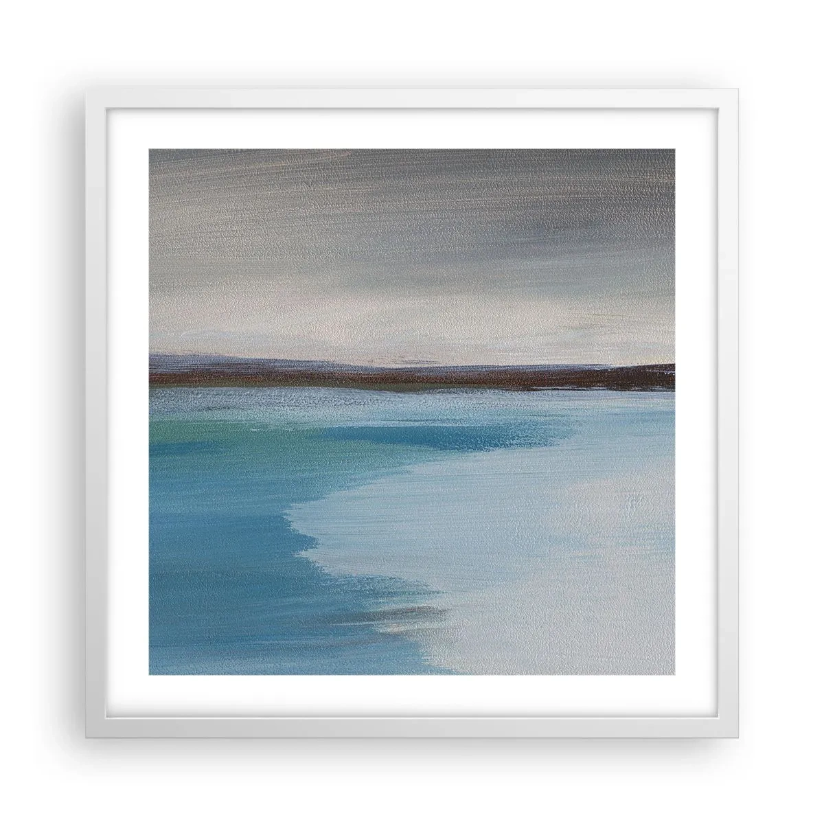 Poster in cornice bianca - Paesaggio orizzontale - 50x50 cm