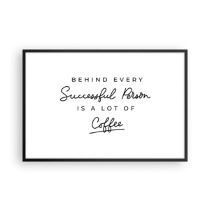 Poster in cornice nera - Il segreto del successo - 91x61 cm