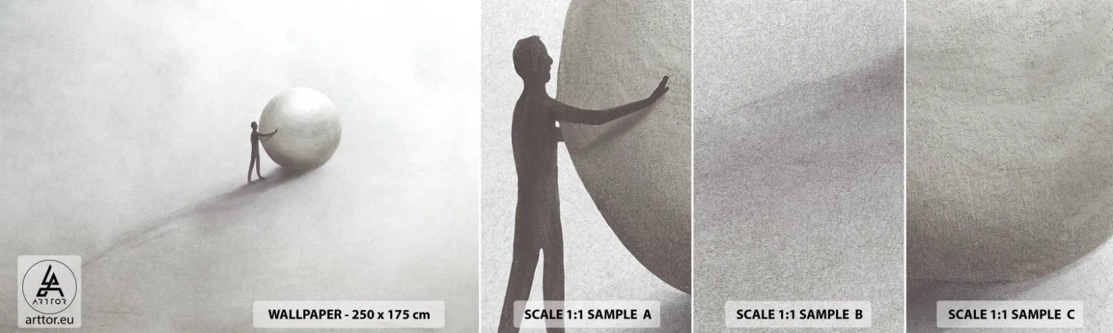 Campione Di Fotomurale Standard Eco - Il gioco della vita - Astrazione, Pezzo, Uomo - 100x30 cm